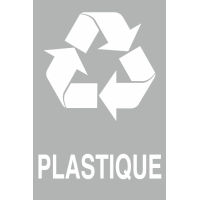 Panneau Trie des déchets plastique