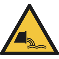 W055- ISO 7010 - Panneau Danger, Évacuation des eaux usées