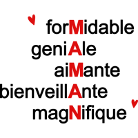 Sticker Maman lettrage définition 7