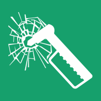 E025 - ISO 7010 - Panneau Marteau de secours