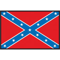 Autocollant Drapeau Confédéré Sudiste