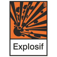 Autocollant Produit Dangereux Explosif