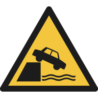 W051- ISO 7010 - Panneau Danger, Berges non protégées