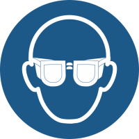 M004- ISO 7010 - Panneau Lunettes de protection obligatoires