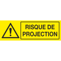 Panneau Risque de projection