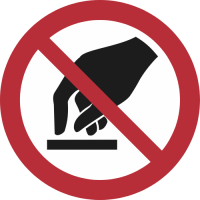 P010- ISO 7011 - Panneau Interdiction de toucher