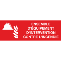 Panneau Ensemble d'équipement d'intervention contre l'incendie
