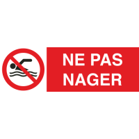 Panneau Ne pas nager