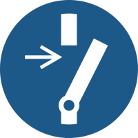 M021- ISO 7010 - Panneau Débrancher avant d’effectuer une activité de maintenance ou une réparation