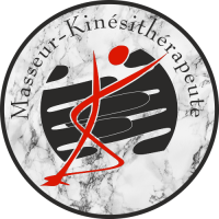 Sticker Logo Kinésithérapeute Masseur Marbre
