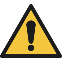 W001- ISO 7010 - Panneau Danger, signal général