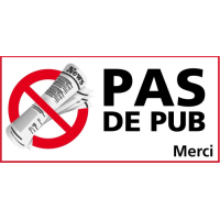 Sticker STOP PUB 2