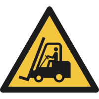 W014- ISO 7010 - Panneau Danger, Chariots élévateurs à fourche et autres véhicules industriels