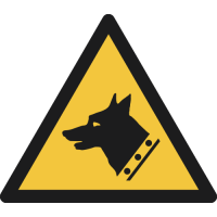 W013- ISO 7010 - Panneau Danger, Chien de garde