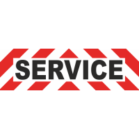 Sticker Avertissement Service