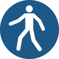 M024- ISO 7010 - Panneau Utiliser le passage