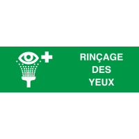 Panneau Rinçage des yeux
