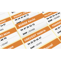 Étiquettes d’identification personnalisées