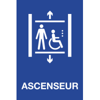 Panneau Ascenseur handicapés