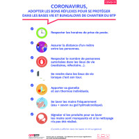 Autocollant Consignes COVID-19 BTP 3