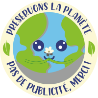 Sticker Stop Pub Écologie Préservons la Planète