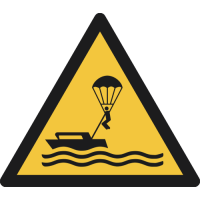 W063- ISO 7010 - Panneau Danger, Parachutes ascensionnels