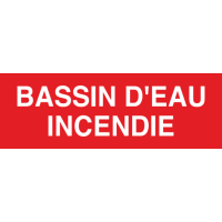 Panneau Bassin d'eau incendie