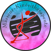 Sticker Logo Kinésithérapeute Masseur Couleurs
