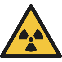 W003- ISO 7010 - Panneau Danger, Matières radioactives ou radiations ionisantes