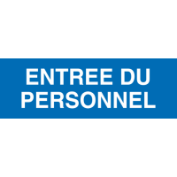 Panneau Entrée du personnel
