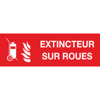 Panneau Extincteur sur roues