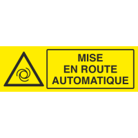 Panneau Mise en route automatique