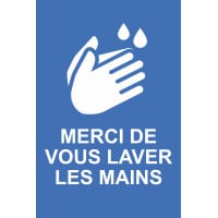 Autocollant Affiche Lavage Mains COVID-19