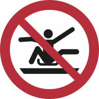 P046- ISO 7010 - Panneau Ne pas s’étirer hors de la luge