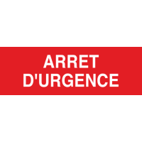 Panneau Arret d'urgence