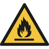 W021- ISO 7010 - Panneau Danger, Matières inflammables