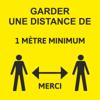 Autocollant Distance COVID19