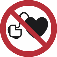 P007- ISO 7010 - Panneau Entrée interdite aux porteurs d’un stimulateur cardiaque