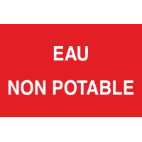 Panneau Eau non potable 2