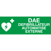Panneau Defibrilateur DAE Defibrilateur Automatique Externe