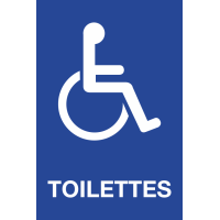 Panneau Toilettes handicapés