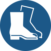 M008- ISO 7010 - Panneau Chaussures de sécurité obligatoires