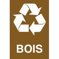 Panneau Trie des déchets bois