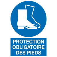 Panneau Protection obligatoire des pieds