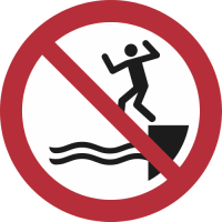 P061- ISO 7010 - Panneau Ne pas sauter dans l’eau
