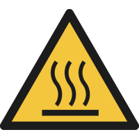W017- ISO 7010 - Panneau Danger, Surface chaude