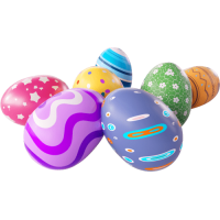 Sticker Vitrine Deco Paques Oeufs 2