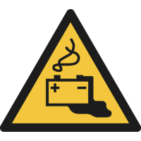 W026- ISO 7010 - Panneau Danger, Charge de la batterie en cours