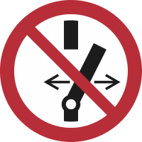 P031- ISO 7010 - Panneau Ne pas modifier la position de l’interrupteur