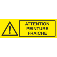 Panneau Attention peinture fraiche